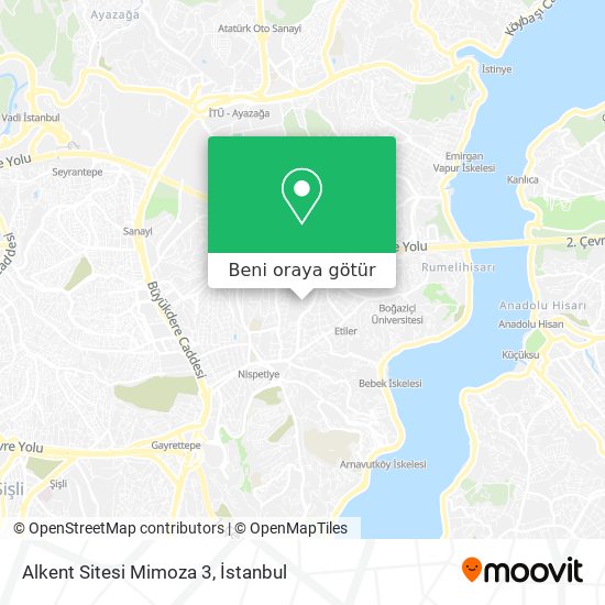 Alkent Sitesi Mimoza 3 harita