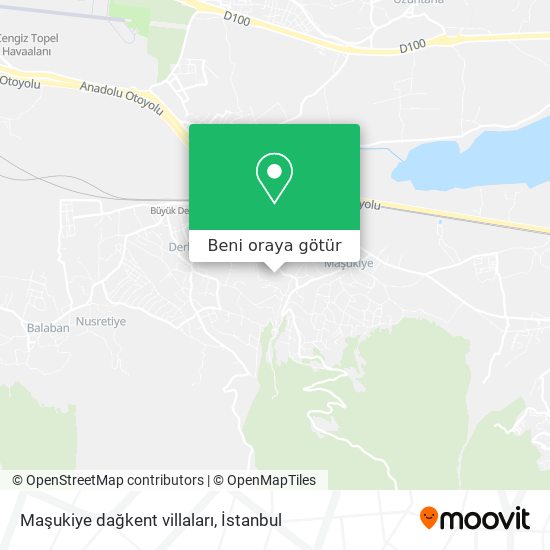 Maşukiye dağkent villaları harita