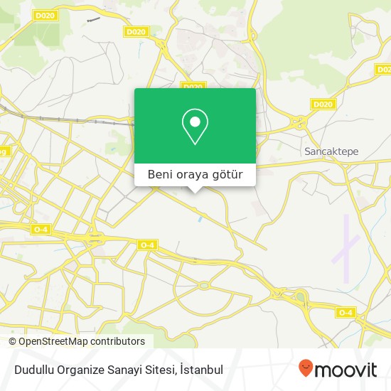 Dudullu Organize Sanayi Sitesi harita