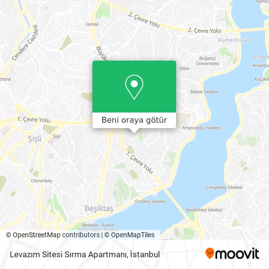 Levazım Sitesi Sırma Apartmanı harita