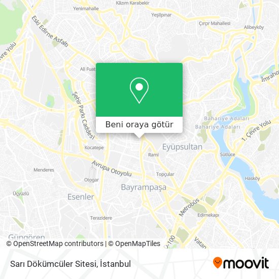 Sarı Dökümcüler Sitesi harita