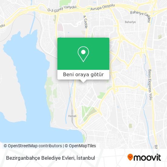 Bezirganbahçe Belediye Evleri harita