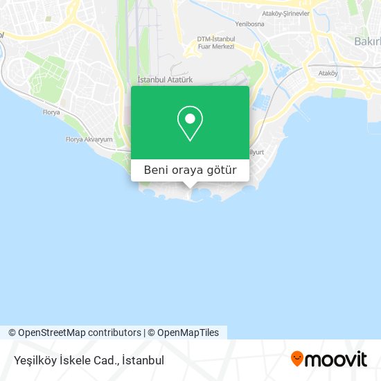 Yeşilköy İskele Cad. harita