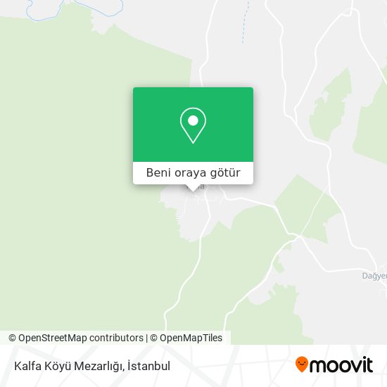 Kalfa Köyü Mezarlığı harita