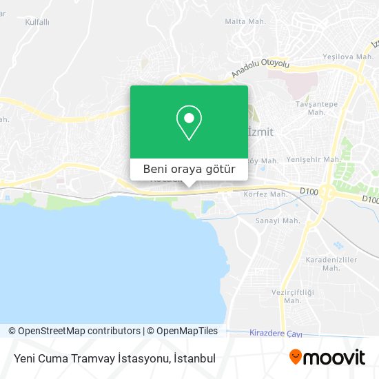 Yeni Cuma Tramvay İstasyonu harita