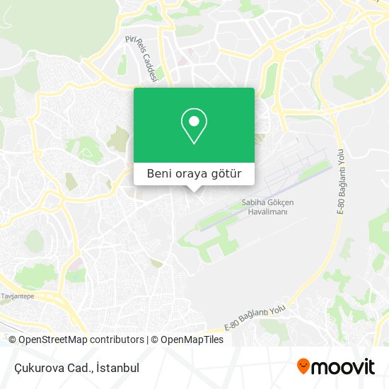 Çukurova Cad. harita