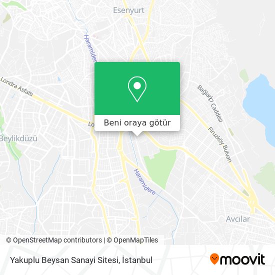 Yakuplu Beysan Sanayi Sitesi harita