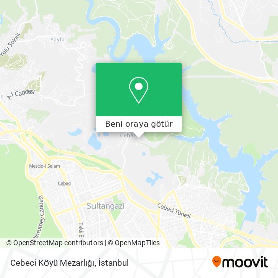 Cebeci Köyü Mezarlığı harita