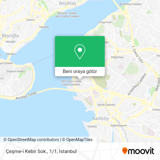 Çeşme-i Kebir Sok., 1/1 harita