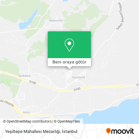 Yeşiltepe Mahallesi Mezarlığı harita