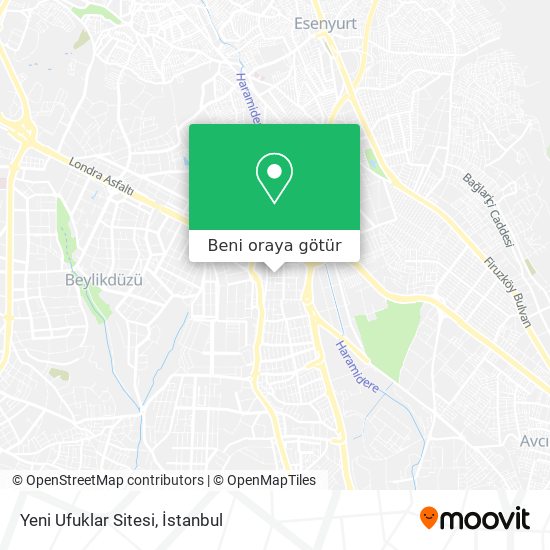 Yeni Ufuklar Sitesi harita
