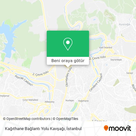 Kağıthane Bağlantı Yolu Kavşağı harita
