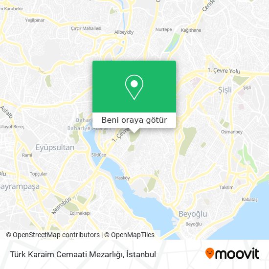 Türk Karaim Cemaati Mezarlığı harita