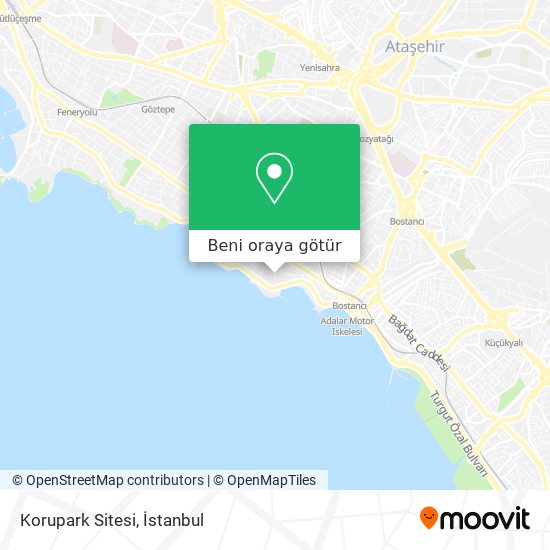 Korupark Sitesi harita