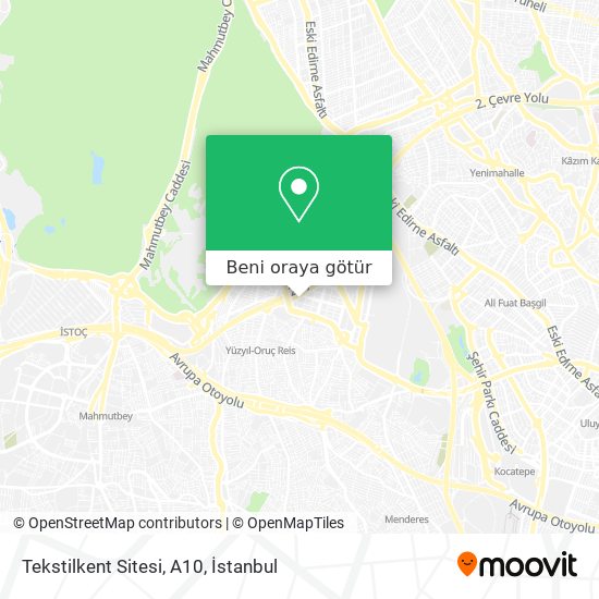 Tekstilkent Sitesi, A10 harita