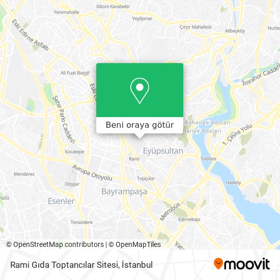 Rami Gıda Toptancılar Sitesi harita