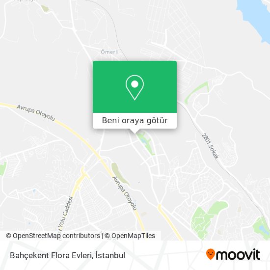 Bahçekent Flora Evleri harita
