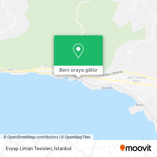 Evyap Liman Tesisleri harita