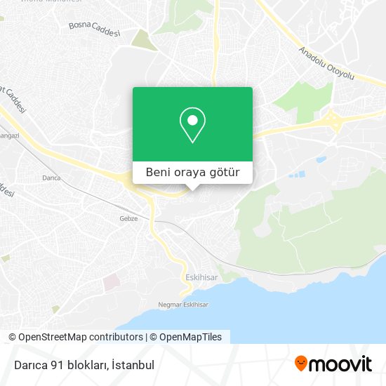 Darıca 91 blokları harita