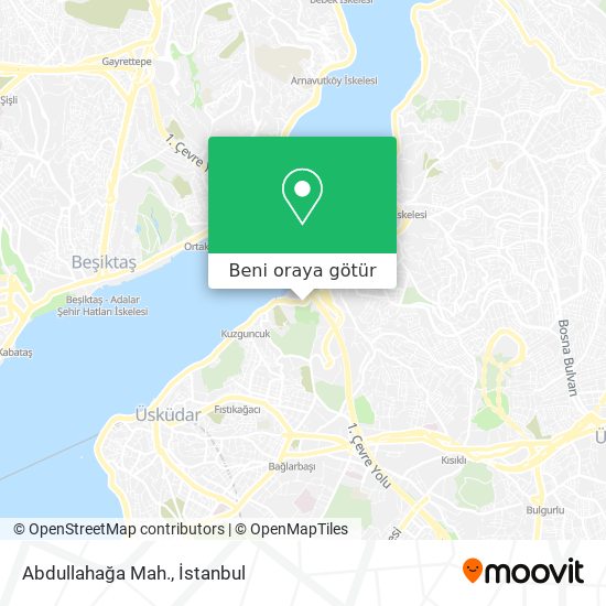 Abdullahağa Mah. harita