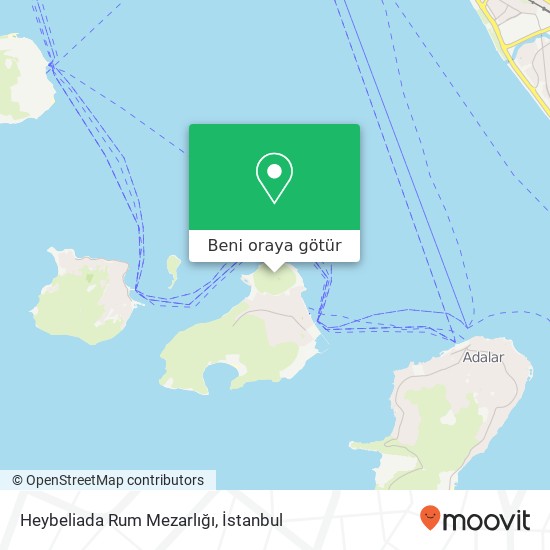 Heybeliada Rum Mezarlığı harita