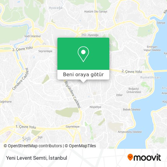 Yeni Levent Semti harita