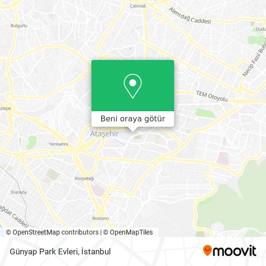 Günyap Park Evleri harita