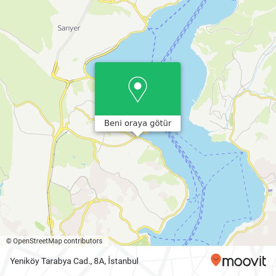 Yeniköy Tarabya Cad., 8A harita