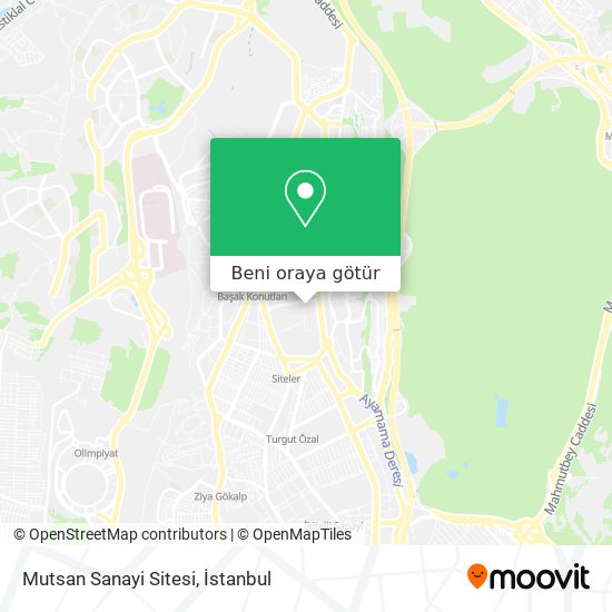 Mutsan Sanayi Sitesi harita