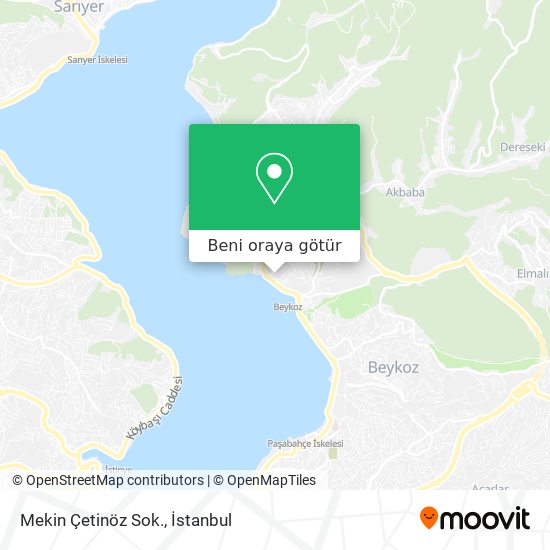 Mekin Çetinöz Sok. harita