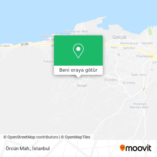 Örcün Mah. harita