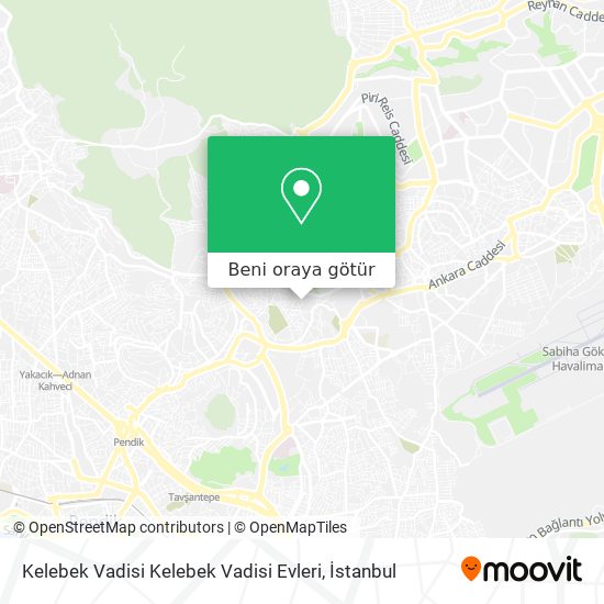 Kelebek Vadisi Kelebek Vadisi Evleri harita