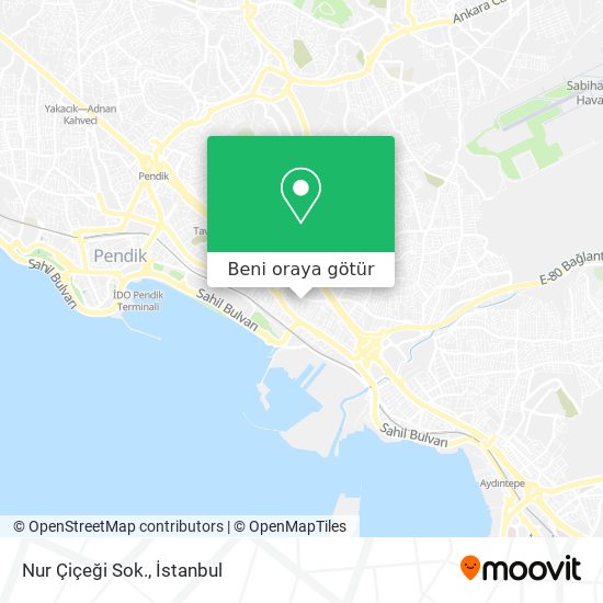 Nur Çiçeği Sok. harita