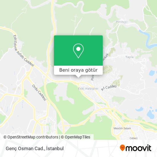 Genç Osman Cad. harita