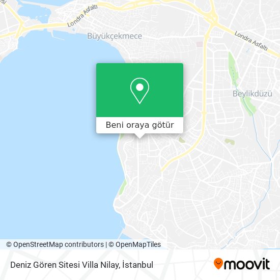 Deniz Gören Sitesi Villa Nilay harita