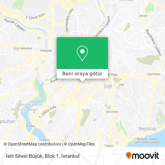 İett Sitesi Büyük, Blok 1 harita