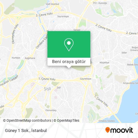 Güney 1 Sok. harita