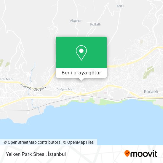 Yelken Park Sitesi harita