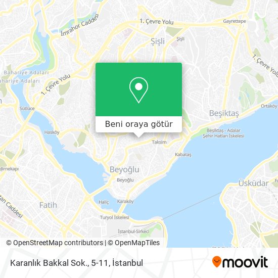 Karanlık Bakkal Sok., 5-11 harita
