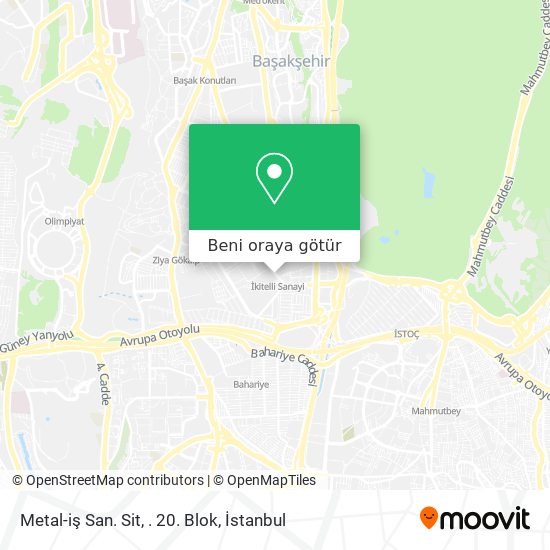 Metal-iş San. Sit, . 20. Blok harita