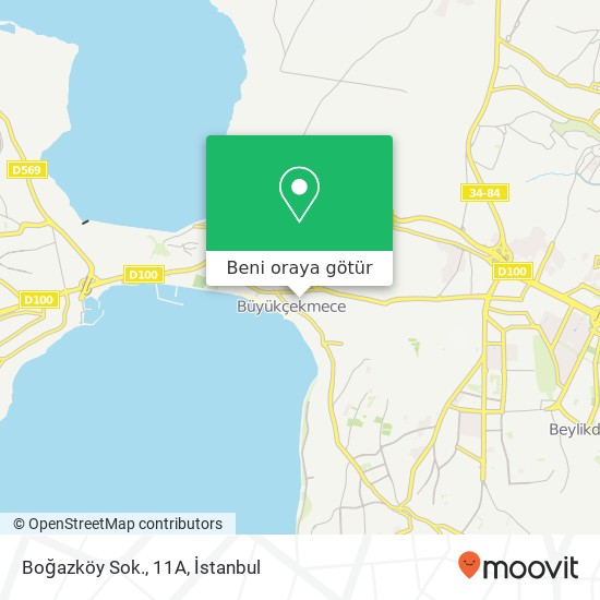 Boğazköy Sok., 11A harita