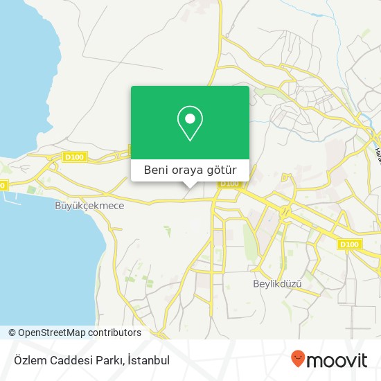 Özlem Caddesi Parkı harita