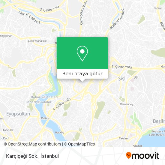 Karçiçeği Sok. harita