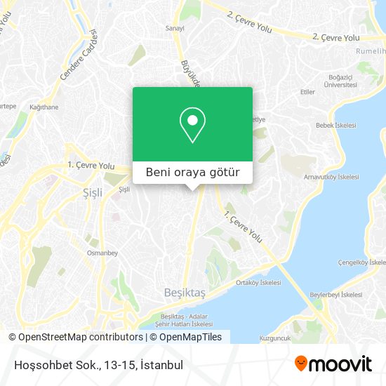 Hoşsohbet Sok., 13-15 harita