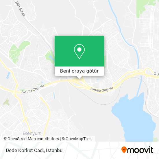 Dede Korkut Cad. harita