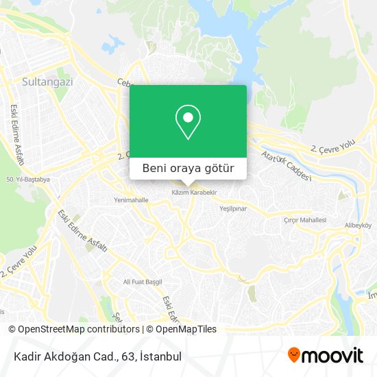 Kadir Akdoğan Cad., 63 harita