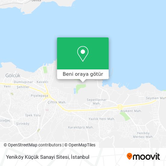 Yeniköy Küçük Sanayi Sitesi harita