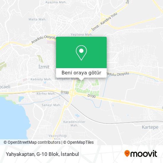 Yahyakaptan, G-10 Blok harita
