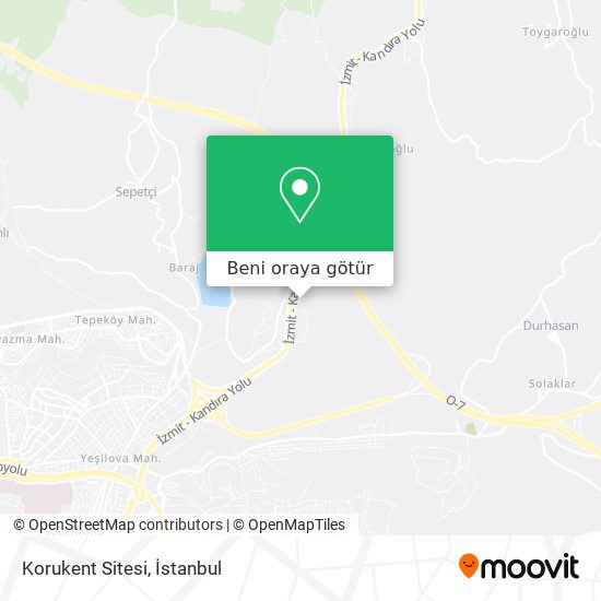 Korukent Sitesi harita
