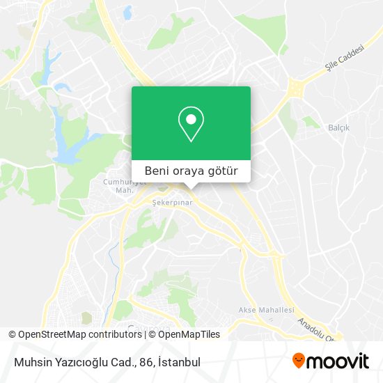 Muhsin Yazıcıoğlu Cad., 86 harita